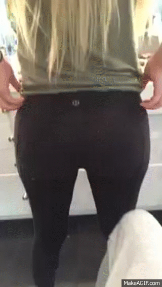 Yoga pants ass on Make a GIF