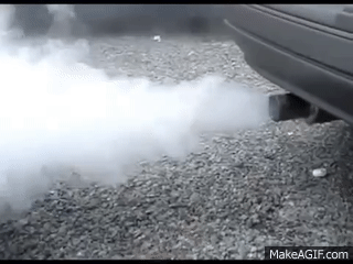 Dica: Motor fumando (Fumaça branca, azul e preta) on Make a GIF