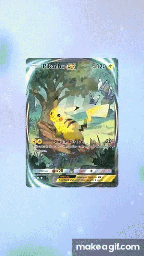 Pokemon TCG Pocket Pikachu ex "immersive card" Revealed #pokemon  #pokemontcg #shorts #pikachu on Make a GIF