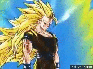 Goku Turns Into Super Saiyan 3 on Make a GIF