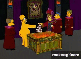 The Simpsons - The official Stonecutter underwear on Make a GIF