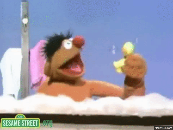 Play with me Sesame - Rubber Duckie Says on Make a GIF
