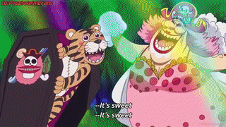 Straw Hats Shocked Big Mom Arrives Singing After Eating Sanji S Wedding Cake One Piece Ep 875 On Make A Gif