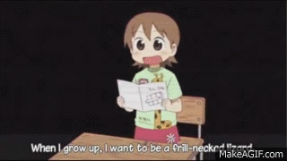Nichijou - Studying on Make a GIF Nichijou - Studying on Make a GIF