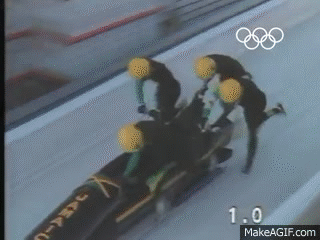 Image result for calgary jamaican bobsled team gif