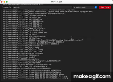 Wayback GUI on Make a GIF