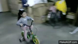 Girl Tricycle Drift on Make a GIF