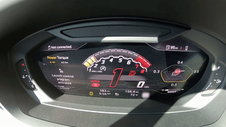 Lamborghini Urus Launch Control VBOX 1/4 Mile Testing - AMAZING 0-60 time!  Can it beat the Model X? on Make a GIF