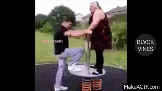 Guy gets Slingshotted Into Space on a Playground on Make a GIF