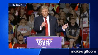 Trump microphone blow job
