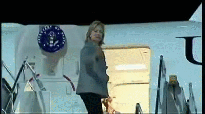 Image result for hillary clinton gif stumbling