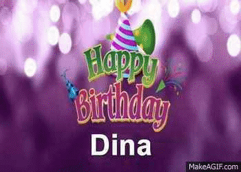 Happy Birthday Dina Gif
