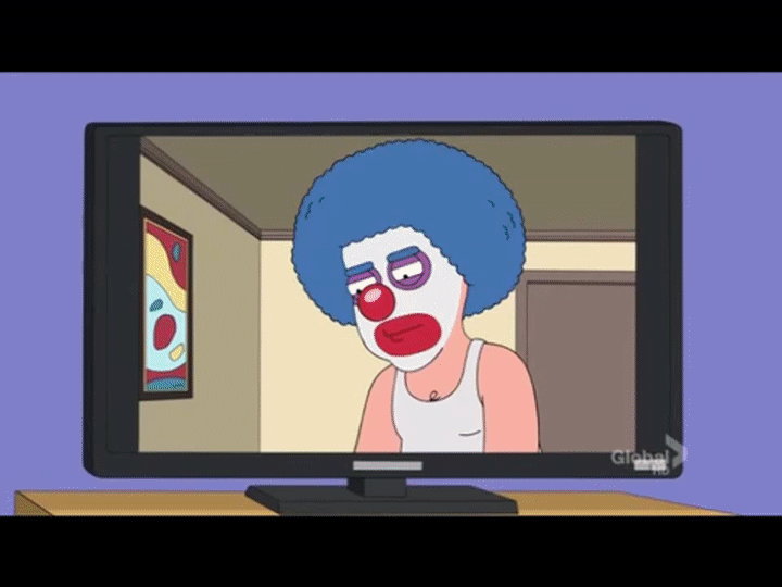 720px x 540px - family guy clown porn on Make a GIF