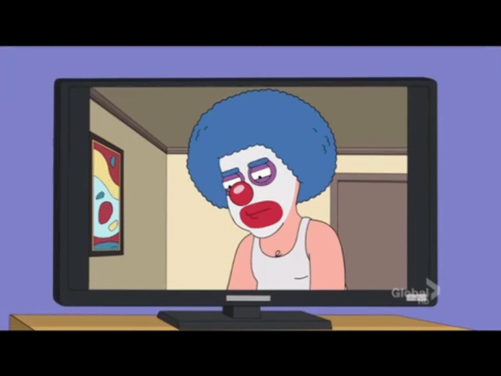 Family Guy Porn Gif - family guy clown porn on Make a GIF