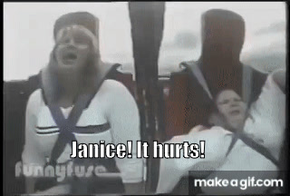 HILARIOUS Fat Kid On Slingshot Ride HELP ME JANICE on Make a GIF