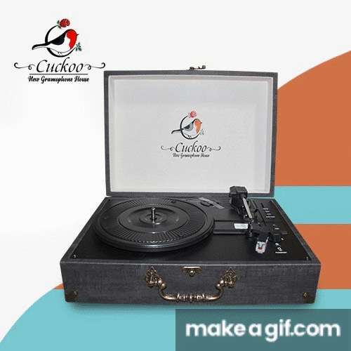 CUCKOO 3 SPEED RECORD PLAYER/TURNTABLE on Make a GIF