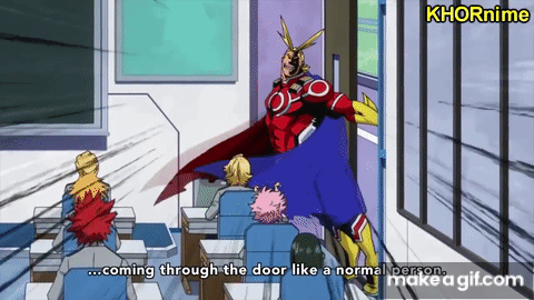All Might EPICLY FUNNY Moments | Funniest Anime Moments | Boku no Hero  Academia S1 & S2 on Make a GIF