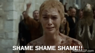 Game of Thrones 5x10 - Cersei Lannister - Walk of Shame on Make a GIF