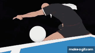 Ping Pong The Animation - Kazama is a monster on Make a GIF