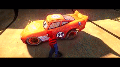 Disney Cars Pixar Spiderman Nursery Rhymes with Lightning McQueen (Songs  for Children with Action) on Make a GIF