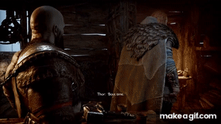 God of War PS4 - Secret Ending THOR BOSS FIGHT Preview on Make a GIF