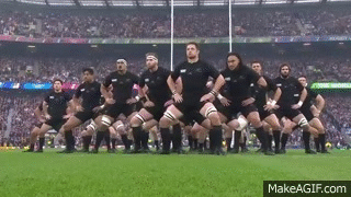 Fearsome All Blacks haka - Rugby World Cup 2015 final v Australia on Make a  GIF