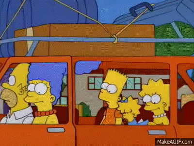 simpsons goodbye on Make a GIF