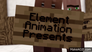 Villager News (Minecraft Animation) on Make a GIF