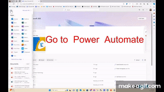 Navigate to Power Automate on Make a GIF