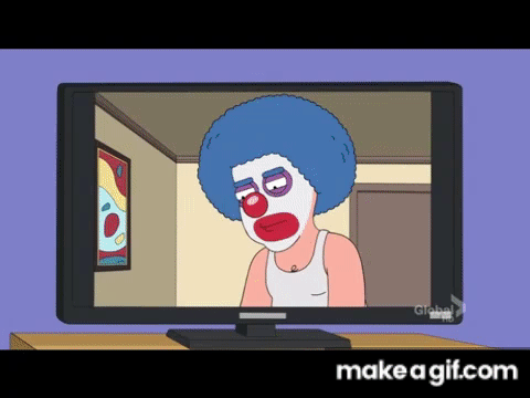 Animated Clown Porn - family guy clown porn on Make a GIF