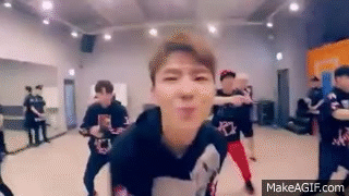 Monsta X Funny Moment #6  the Cute Bully on Make a GIF