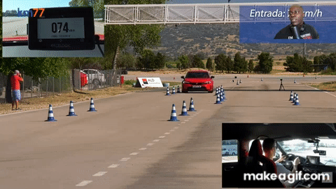 2023 Honda Civic Type R MOOSE TEST on Make a GIF