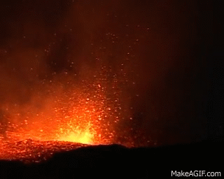 Volcano Eyjafjallajokull Eruption Iceland On Make A Gif