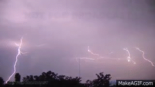 INTENSE LIGHTNING compilation in HD! Biggest on the internet! 1080i high  definition! on Make a GIF