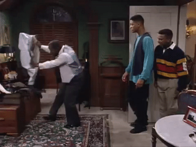Geoffrey Dancing to "Money" The Fresh prince of Bel Air on Make a GIF