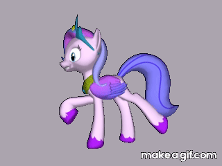 3d pony creator the running ponies on Make a GIF