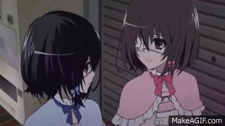 Anime Another GIF  Anime Another Mei Misaki  Discover  Share GIFs