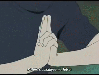 Sasuke - Katon Goukakyuu no Jutsu on Make a GIF