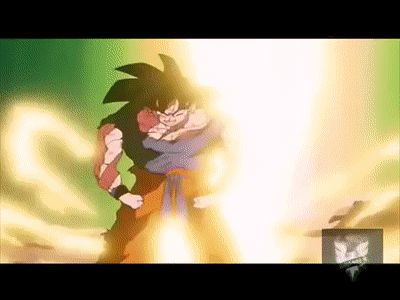 Goku se convierte en super sayayin por primera vez - Español on Make a GIF