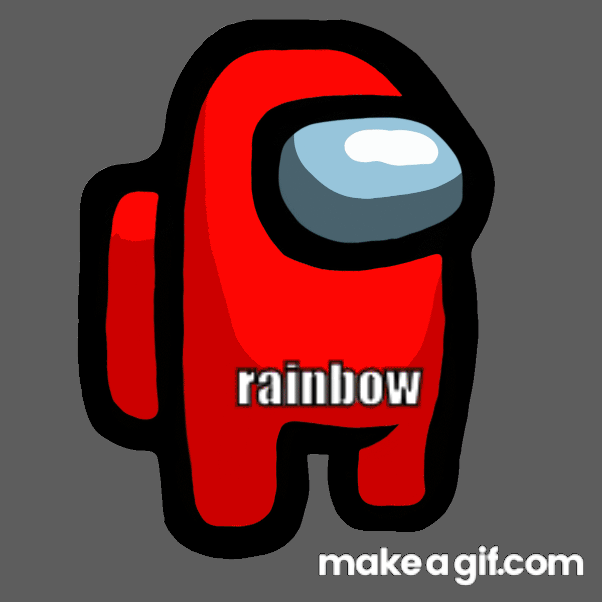 Among Us Gif rainbow rave all colors in one! Use for discord or