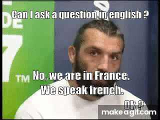 Chabal We Are In France We Speak French Ok On Make A Gif