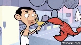 Mr Bean the Animated Series - Restaurant on Make a GIF