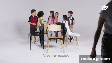Kids Play Musical Chairs | Kids Play | HiHo Kids on Make a GIF