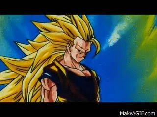 Super Saiyan 3 Goku Power Up 1080p Hd On Make A Gif
