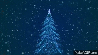 Free Christmas New Year 2014 Tree 3d Background Loop hd. on Make a GIF