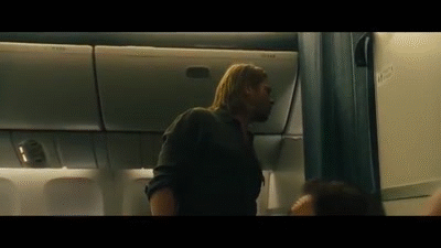 World War Z Airplane Attack Clip Hd Brad Pitt On Make A Gif
