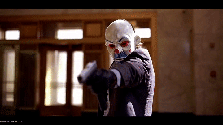 The Joker's Bank Robbery - The Dark Knight-(2008) Movie Clip Blu-ray 1080p  on Make a GIF