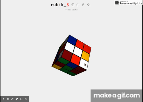 rubik_n - Online 3D Rubik's Cube game on Make a GIF