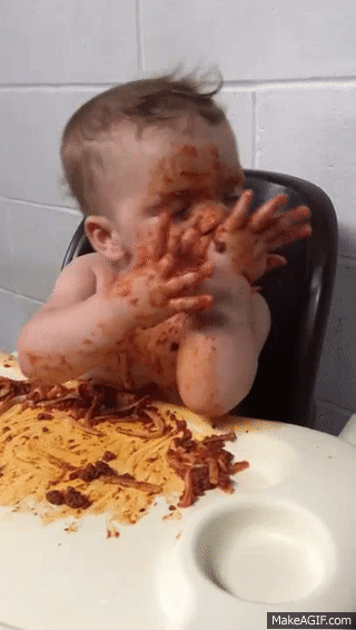 Viral Video UK: Spaghetti sleep eating! on Make a GIF