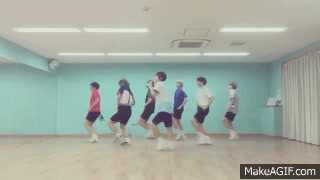 BTS Converse High Mirrored Dance Practice on Make a GIF